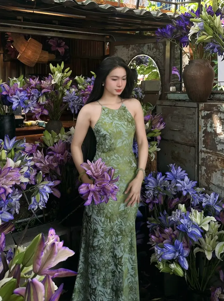 JADIE Dress Lá vàng thumbnail 4
